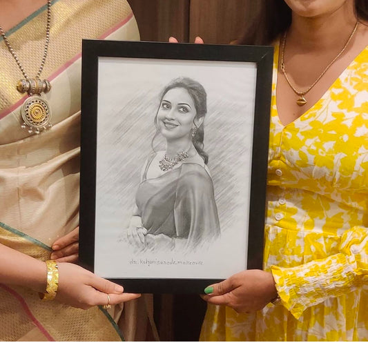 Pencil Sketch - Handmade by our artist